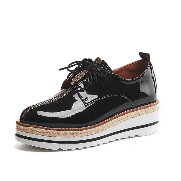 

pumps 2021 patent women's in heels classic british platform shoes x1fl, Black