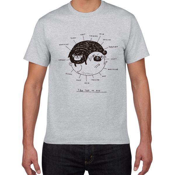 

new funny the tao of pug dog prinsummer t shirt men casual men tees plus size men's t-shirt clothes sport hooded sweatshirt hoodie