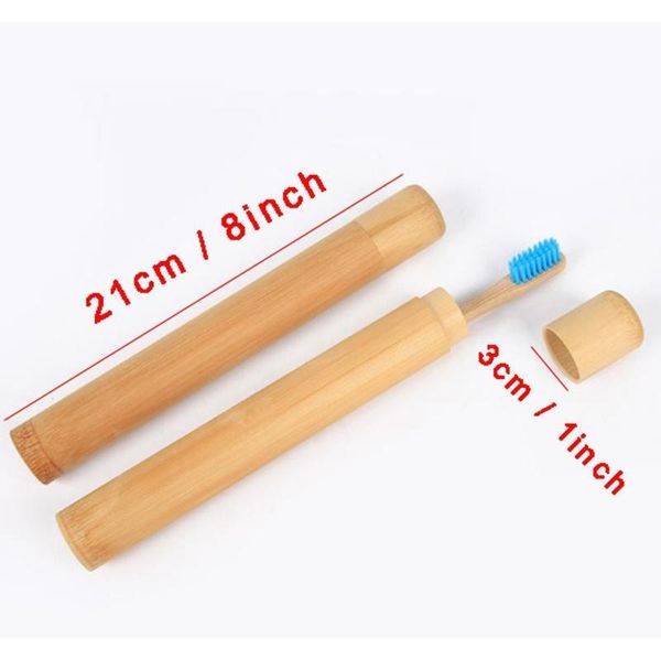 

bamboo toothbrush holder travel toothbrush case hiking camping portable toothbrush tube cover storage box protect ho jllgbd mxyard