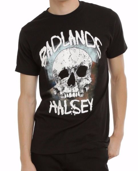 

2018 streetwear short sleeve tees halsey badlands t-shirt cotton t shirt slogans customized shirts for mens sport hooded sweatshirt hoodie