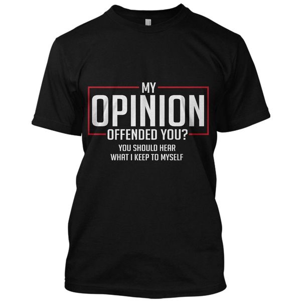 

sport 100% cotton mens summer sale 100 % cotton t shirt my opinion offended you funny t shirt college party gift teefunny tee shirts