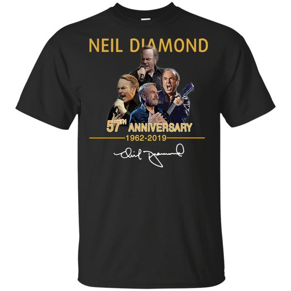 

neil diamond 57th anniversary 1962 2020 signature black navy men cool hoodie designers t shirts sweatshirt