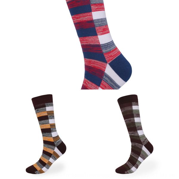 

enlarged long tube plaid men's and socks pure cotton autumn winter thickened deodorant men's socks high barrel high waist z7m6m, Black