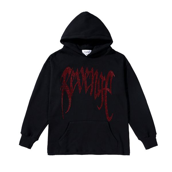 

new luxury 2021 revenge diamonds sweater hoodies sweaters cotton thick fleece # n342 lw8w, Black