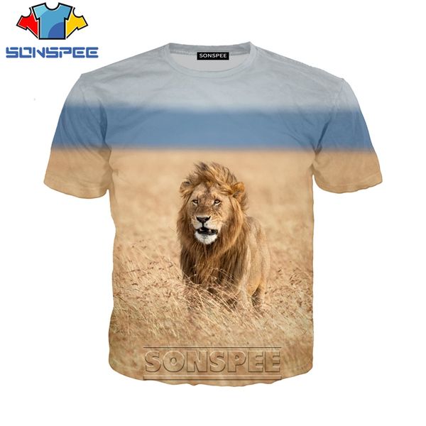 

animal lion 3d print shirts oversized harajuku oversized men clothing