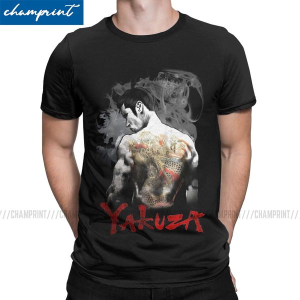 

men's enjoystick yakuza leisure pure tees japan dragon gangster videogame o neck clothes 4xl 5xl sport hooded sweatshirt hoodie men t s