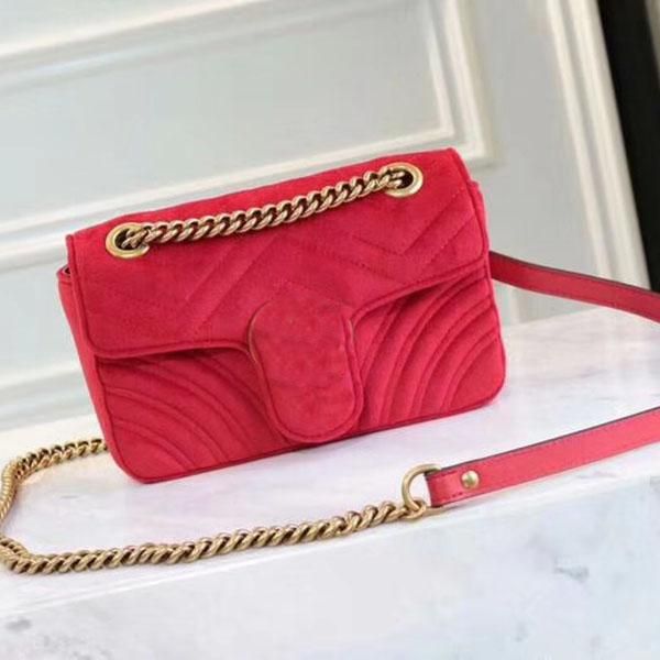 

new women crossbody classic handbags fashion single shoulder bag suede leather chain bag metal button crossbody bags with original box