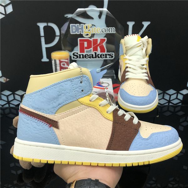 

2020 jumpman 1 s youth boys men women basketball shoes travis scotts fearless obsidian unc athletics sneakers mens sports shoes