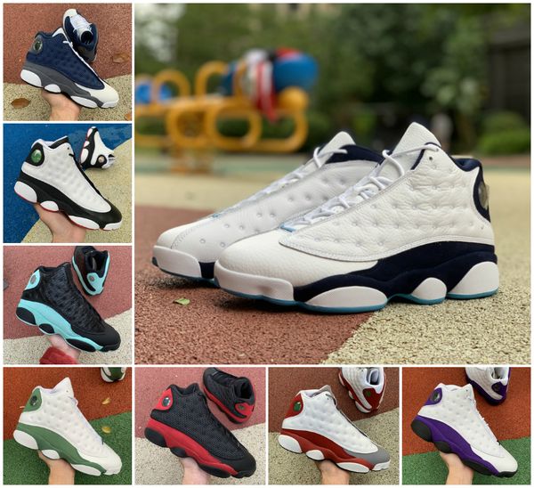 

jumpman 13s 13 flint men basketball shoes reverse he got game cap and gown black island green bred court purple carmelo anthony sneakers