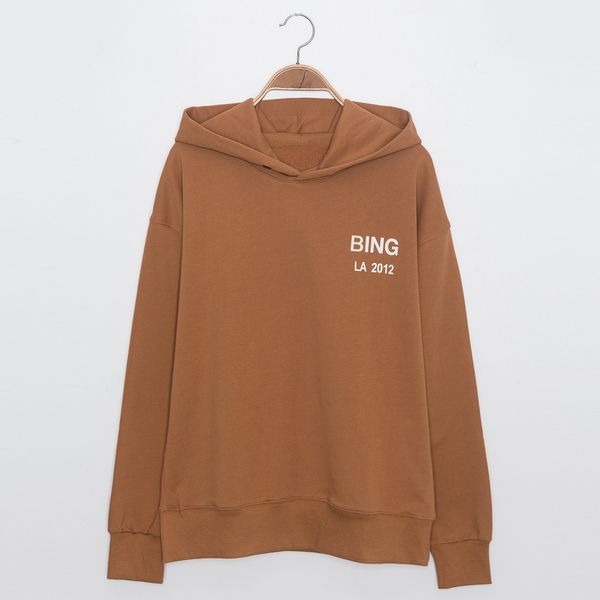 

new letter brown hooded sweatshirts women spring long sleeve cozy cotton pullover casual vintage chic jumpers 2021 y81p, Black