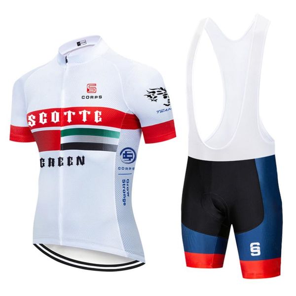 

racing sets 2021 scotte cycling jersey set bicycle clothing maillot ropa ciclismo mtb bike sportswear, Black;blue