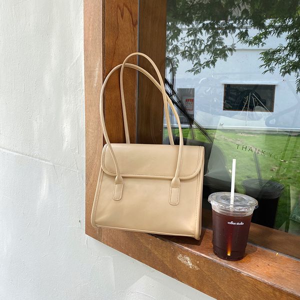 

hbp new autumn and winter minimalist ins vintage briefcase shoulder bag wild casual axillary bag female tide bag