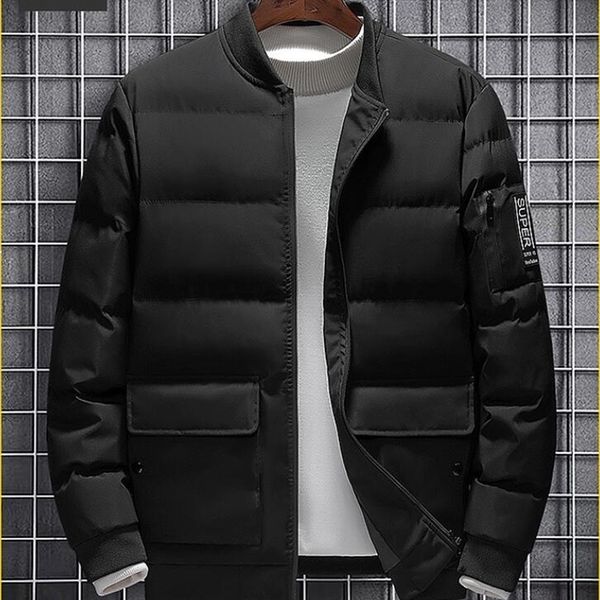 

2021 winter jacket men new arrival parka thick coat autumn warm male overcoat waterproof x8qr, Black