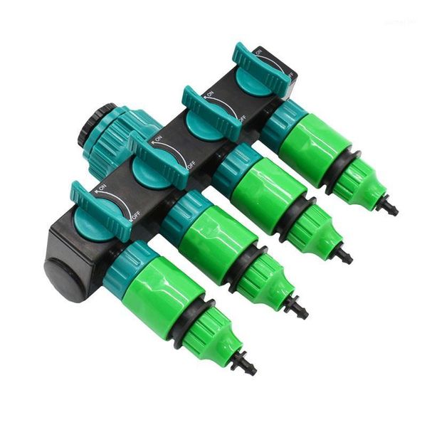 

garden hose splitter water pipe 4 way tap garden tap connector 4/7 mm cranes hose irrigation 8/11 mm 1 pcs1
