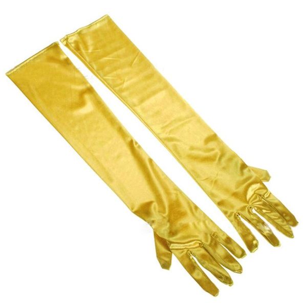 

five fingers gloves long finger evening party prom costume fashion, Blue;gray