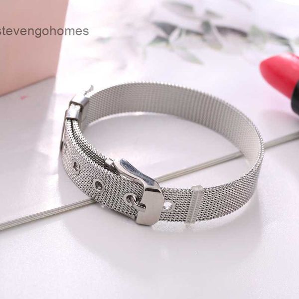 

fashion accessories, strap pendant, titanium net belt, lovers' stainless steel bracelet accessories, Silver