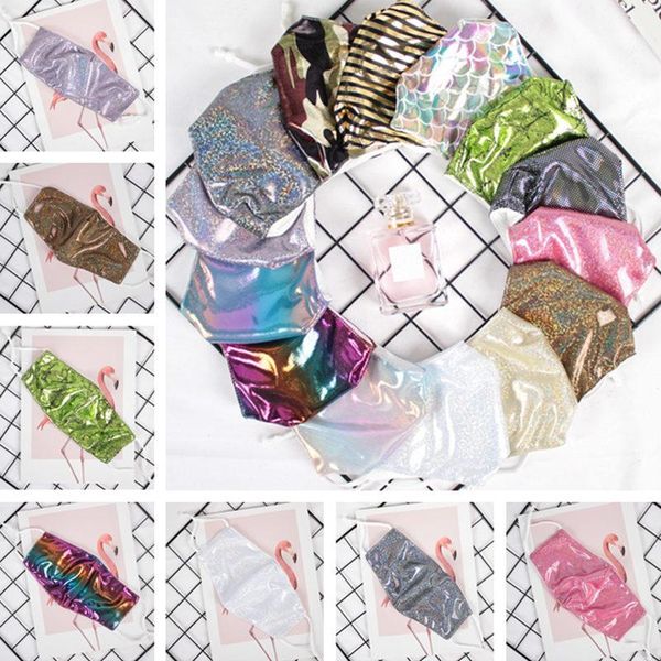 

dustproof face fashion bling t1i2561 breathable washable reusable mouth bling woman personality mask 3000pcs cover mask sequin outdoor jdsf