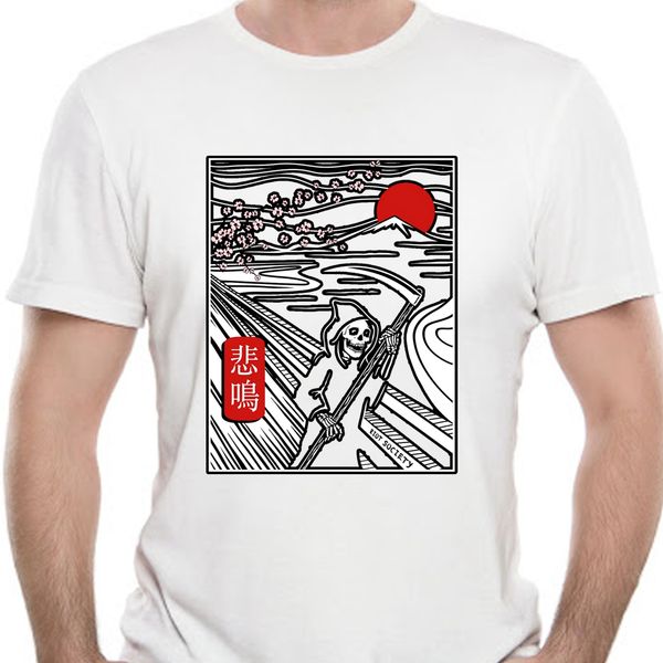 

riot society scream reaper mens t-shirt summer tee shirt 8651a sport hooded sweatshirt hoodie