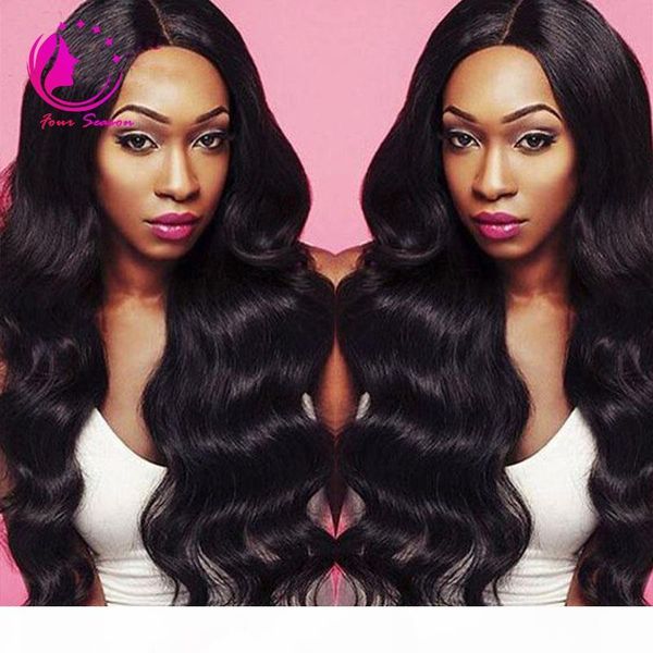 

lace front wig natural color body wave malaysian virgin human hair full lace wig unprocessed price for selling, Black;brown