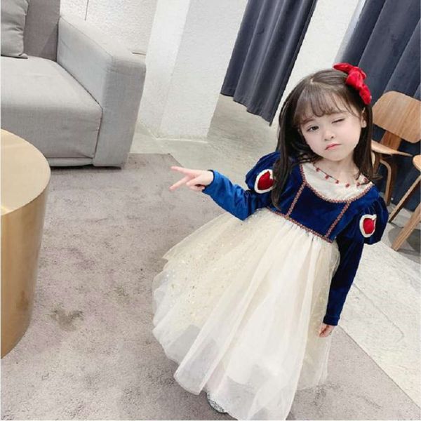 

drs veet love girls' princs skirt golden 21 autumn new children's wear 3-8 years old o5pb, Red;yellow