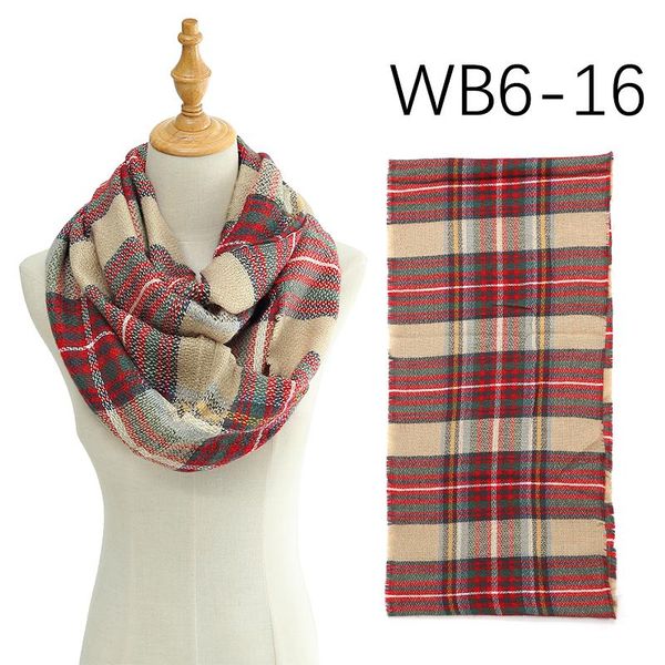 

gradient color warm knitted winter scarf women cashmere neck ring scarves plaid snood thick lady collar infinity bandana bbywpm, Blue;gray