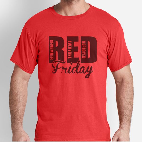 

men's fashion shirt 2017 t shirt short sleeve red friday remember everyone deployed short sleeve t-shirt sport hooded sweatshirt hoodie