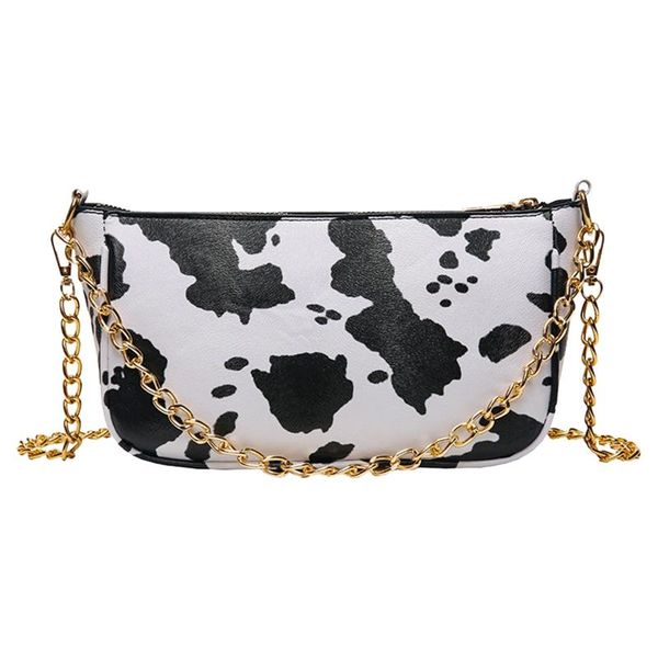 

zebra pattern women's shoulder bag fashion pu leather luxury retro messenger bag casual mini handbag white