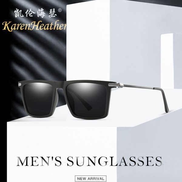 

new polarizing sunglasses 9111 fashion men's night vision sunglasses tr carbon fiber frame sunglasses designer aws, White;black