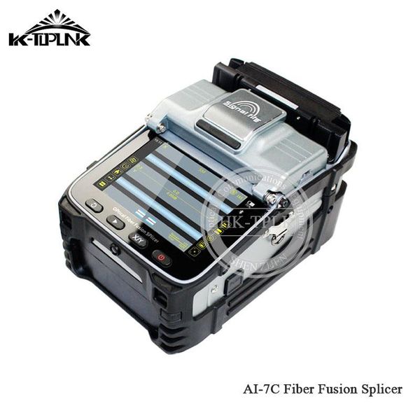 

fiber optic equipment ai-7c fusion splicer sm&mm automatic english firmware ftth welding splicing machine