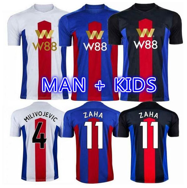 

20 21 zaha home soccer jerseys zaha milivojevic townsend sakho benteke 2020 2021 van aanholt football palace away shirt uniform thailand, Black;yellow