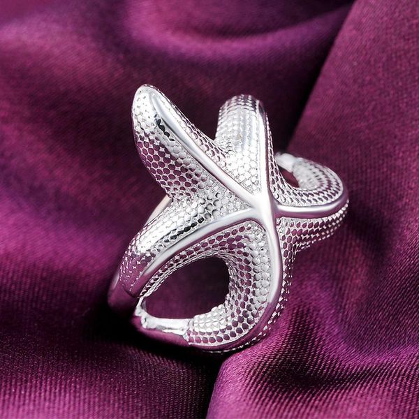 

classic starfish silver color rings women charm cute fashion jewelry refinement christmas gifts r538 h bbyrpv
