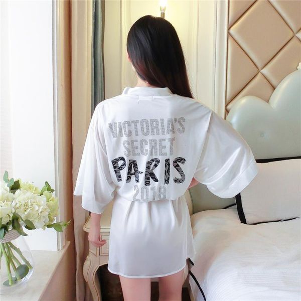 

female mini nightwear half sleeve sleepwear home dressing clothes kimono bathrobe gown summer new intimate lingerie, Black;red