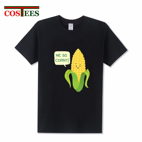 

2018 new arrival me so corny corn kawaii cartoon corn homme o neck short sleeve cute anime hombre sport hooded sweatshirt hoodie men t shirt