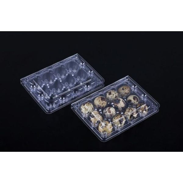 

wholwsale 12 holes creative quail egg containers plastic egg boxes d28mm/h39mm 1500pcs/lot jlldce jhhome