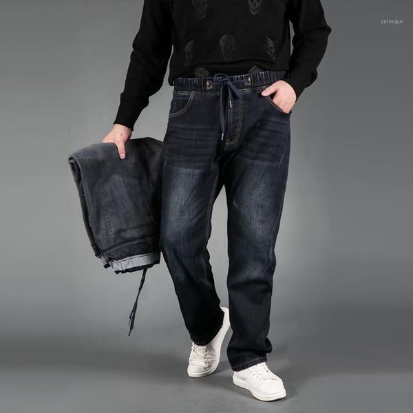 

velvet jeans, men thicker, warmer, bigger, bigger, thicker, warmer, bigger.1, Blue
