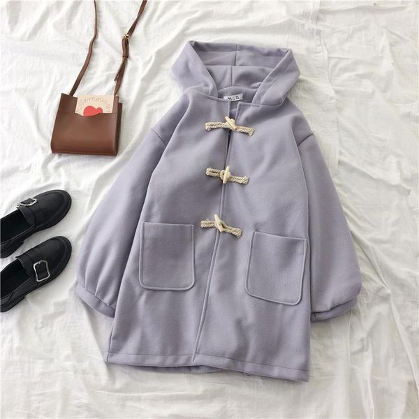 

japanese long women's windbreaker coat long sleeve hooded jacket winter jackets women causal harajuku jacket female cold coat, Black;brown