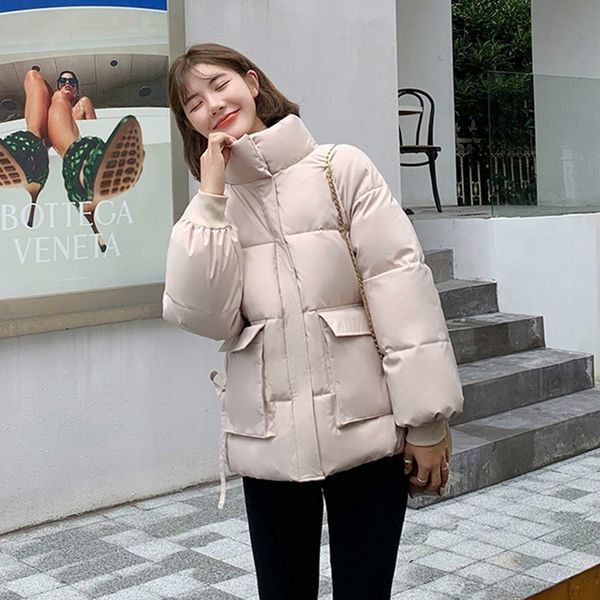 

2020 fashion solid puffer jacket bubble winter coats for women 128x1016, Black;brown