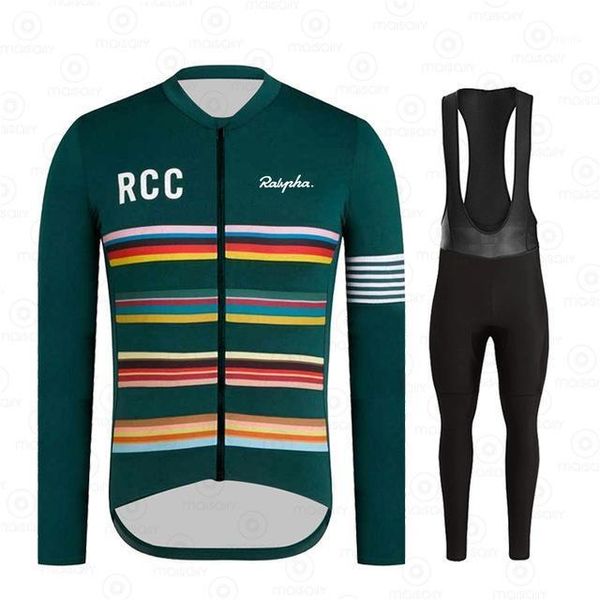 

2020 rcc winter thermal fleece cycling clothes men long sleeve jersey suit warm bike mtb clothing bib pants set1, Black;blue