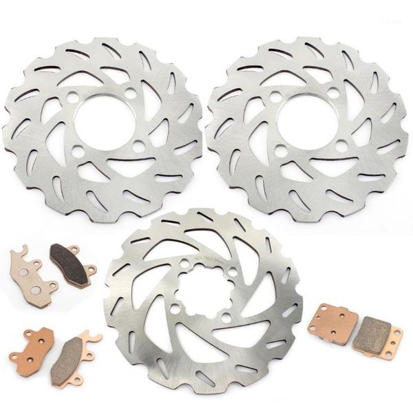 

bikingboy atv front rear brake discs disks rotors with pads for yfz 450 s t yfz450s yfz450t 04 05 2004 20051