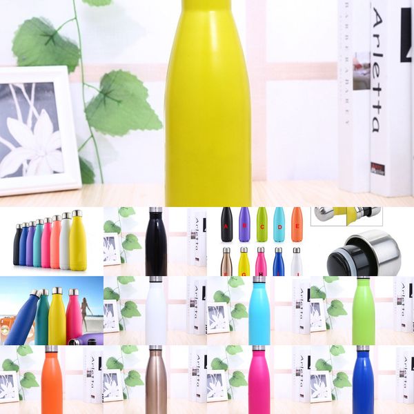 

350ml water bottle cycling camping sports stainless steel double wall vacuum vaso insulation bottles keep warmer flasks 5 n7lkz