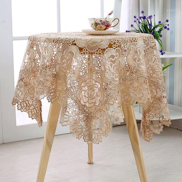 

white lace table cloth wedding table cover embroidered tablecloth cloth home decor1