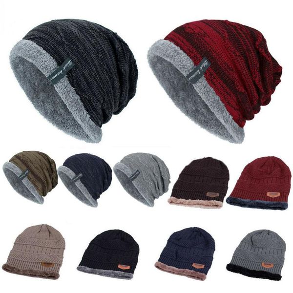 

унисекс knit громоздкая багги beanie зима теплая зима негабаритные hat cap ski громоздкая твердые мужчины