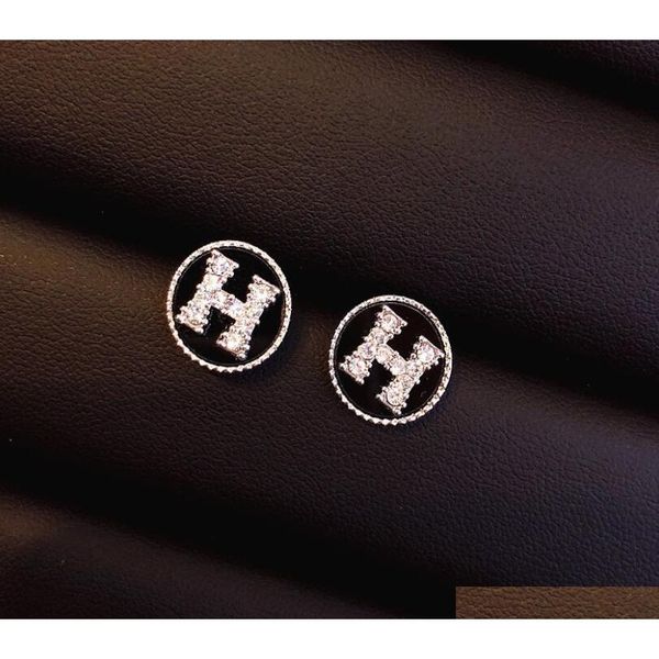 

s1366 fashion jewelry s925 silver post stud earrings lady rhinst sqcfap new_dhbest, Golden;silver