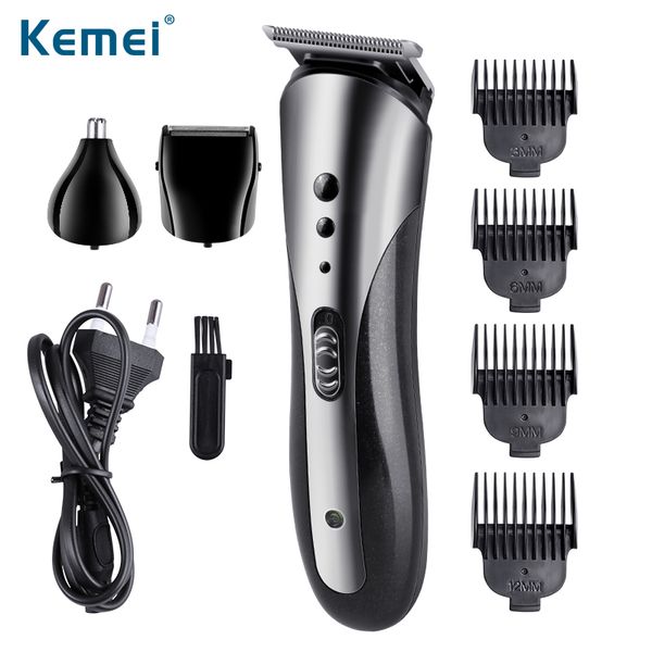 

kemei hair clipper 3 in 1 hair clipper professional cordless cable barber shop mens electric haircut short haired man trimmer
