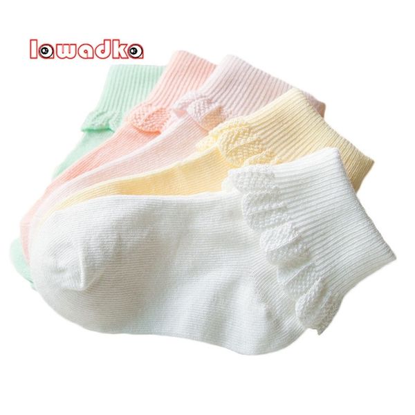 

lawadka 10 pieces/lot cotton kids socks fashion sport short socks baby girls socks lj201019, Pink;yellow