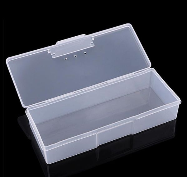

plastic transparent nail manicure tools storage box nail dotting drawing pens buffer grinding files organizer jllnqh lajiaoyard