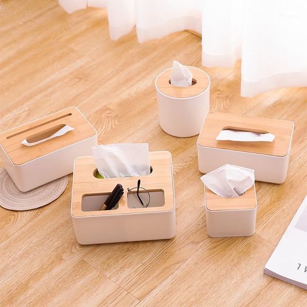 

home kitchen wooden plastic tissue box solid wood napkin holder case simple stylish car box tissue holders holder1