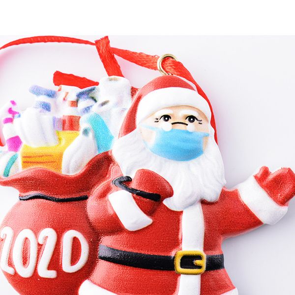 

new selling 3d christmas mask old man quarantine survivor face mask snowman santa claus pendant christmas decorations