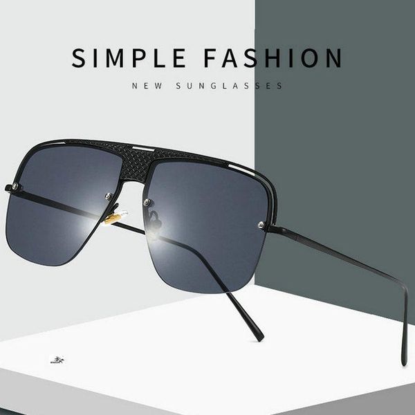 

brand hip hop square sunglasses for men oversize white silver sun glasses women 2020 vintage gradient shades fml, White;black