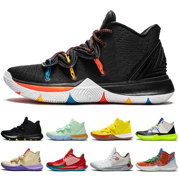 

classic rspongebob kybrid s2 5 jumpman men sport shoes outdoor neon sole mens trainers sports sneakers size 7-12